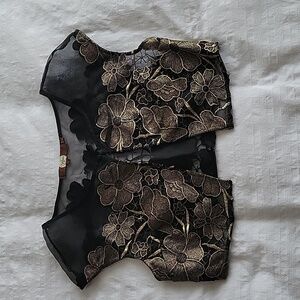 Eva Franco Black Sheer Bolero